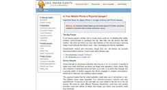 Desktop Screenshot of cellphonesafety.org